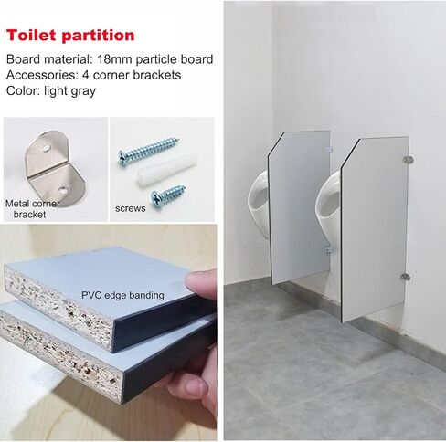 أقسام المرحاض ، شاشات الخصوصية المثبتة على الحائط ، أقسام مبولة ، أقسام المرحاض التجارية ، ألواح خشبية مضادة للانحناء ، متينة وموثوقة ، مناسبة للمدارس/التسوق in Kuwait
