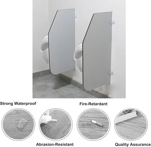 أقسام المرحاض ، شاشات الخصوصية المثبتة على الحائط ، أقسام مبولة ، أقسام المرحاض التجارية ، ألواح خشبية مضادة للانحناء ، متينة وموثوقة ، مناسبة للمدارس/التسوق in Kuwait