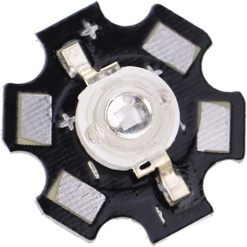 EVGATSAUTO High Power LED Fixture Chips LED Beads, Light Emitting Diode Aluminium Base Long Lifespan Firm Shockproof Light Emitting Diode for Garden, Ceiling Decoration Red Green Blue (660NM) in Saudi Arabia
