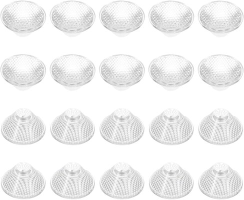 PATIKIL 60 درجة 20 مم عدسة LED عالية الطاقة ، 20 PCS صافحة العدسات السطح البصرية البصرية PMMA للضوء LED 1W-5W ، دائرة الضوء ، لوحة in Kuwait