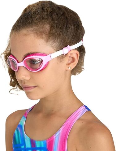 ARENA Unisex Kids Junior Air Mirror Swim Goggles for Swimming Ages 6 to 12 Air Seals Anti-Fog Coated Lens Adjustable Strap in Saudi Arabia