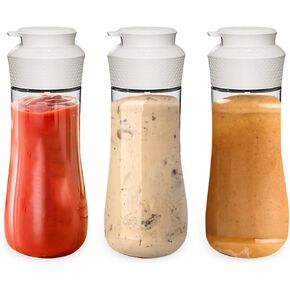 3 Pack Condiment Squeeze Bottles, 12 oz, with Caps, Perfect for Sauces, Dressings, BBQ, Ketchup, and More in Kuwait