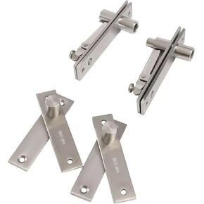 2 Sets Heavy Duty 360° Rotating Hidden Bookcase Hinge Secret Door Pivot Hinge Kit 304 Stainless Steel in Saudi Arabia