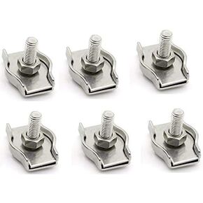 4pcs M6 1-post حبل حبل مقطع مقاطع حبل الفولاذ المقاوم للصدأ in Kuwait