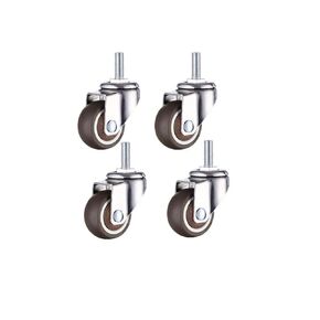 1-inch Rubber Silent Screw TPR Does not Damage The Floor Steering Wheel Furniture Caster Single Load Capacity 11 kg(C) in Kuwait