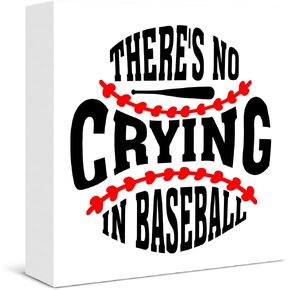 Baseball Wooden Box Sign Decor Rustic Baseball Softball Wood Block Plaque Sign Home Shelf Wall Decor in Saudi Arabia