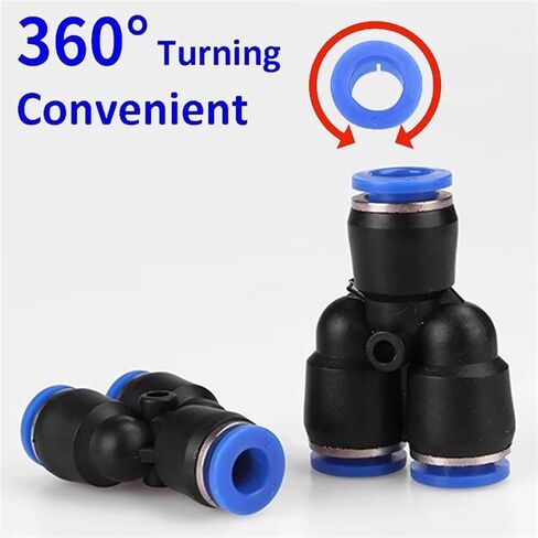 50PCS Pipe Fittings Plastic Pneumatic Air Connector Fitting Quick Push PY PW Connect 4 6mm 8mm 10mm 12mm(PY-12) in Saudi Arabia