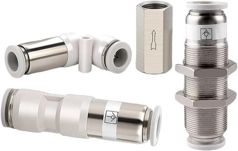 10pcs Pneumatic Check Valve SPU SPV SPM Full Port One Way Non-return Valve For Air Compressor(SPM-6) in Saudi Arabia