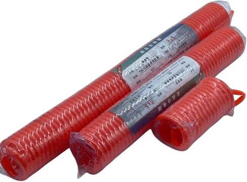 3/6/9/12/15Meter Pneumatic PU 6 * 4mm 8 * 5mm Air Compressor Telescopic Spiral Hose Spring Tube Flexible Air Tool Pipe 1PCS(6mm x 4mm,15 Meter) in Saudi Arabia