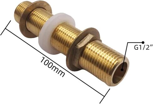1PCS موصل خزان المياه النحاسي 1/2 "3/4" 1 "أنبوب النحاس الذكري واحد منفردة مفتاح فضفاضة تجهيزات دوارة الجوز (04-50 مم) in Kuwait