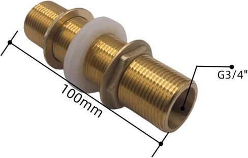 1PCS موصل خزان المياه النحاسي 1/2 "3/4" 1 "أنبوب النحاس الذكري واحد منفردة مفتاح فضفاضة تجهيزات دوارة الجوز (04-50 مم) in Kuwait