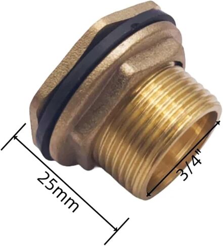 1PCS موصل خزان المياه النحاسي 1/2 "3/4" 1 "أنبوب النحاس الذكري واحد منفردة مفتاح فضفاضة تجهيزات دوارة الجوز (04-50 مم) in Kuwait