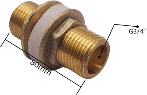 1PCS موصل خزان المياه النحاسي 1/2 "3/4" 1 "أنبوب النحاس الذكري واحد منفردة مفتاح فضفاضة تجهيزات دوارة الجوز (04-50 مم) in Kuwait