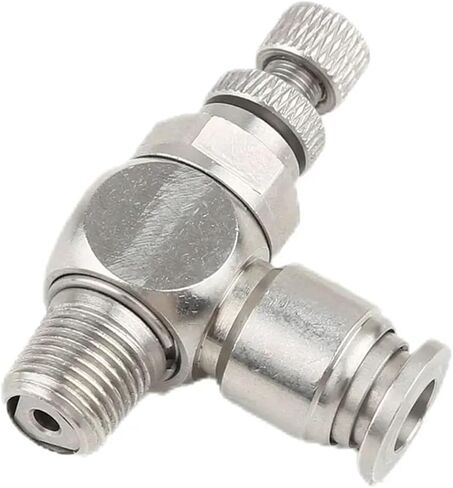 1pcs 304 تركيبات Pneumatic SL6-M5 1/8 "-6 مم ضغط صمام الخانق تقليل التحكم في تنظيم SL10-02 SL6-01 SL8-01 SL6-02 (SL8-04) in Saudi Arabia