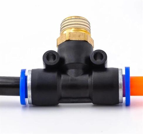 50PCS Pneumatic Air Connector Fitting PB 4mm 6mm 8mm 10mm 12mm Thread 1/8 1/4 3/8 1/2 Hose Fittings Pipe Quick Connectors(PB12-02 (OD12mm-1I4)) in Saudi Arabia