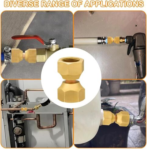High Temperature Sturdy Brass Female Flares Swivels Nut Adapter 3/8Inch Threaded for Air Liquid Petroleum Lines in Saudi Arabia