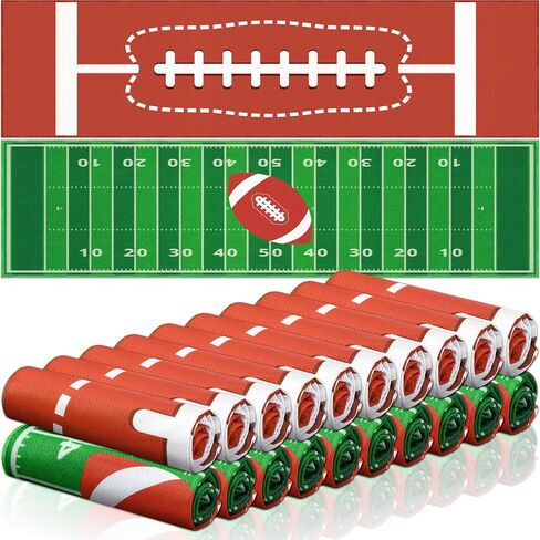 24 Pcs Sports Cooling Towels Baseball Basketball Softball 40 x 12 Inch Breathable Soccer Football Volleyball Microfiber Ice Towel Fast Drying for Sport Party Favors Team Gift(Green,Football) in Saudi Arabia