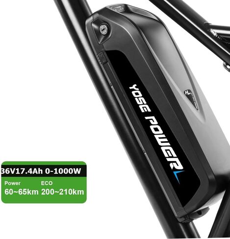 36V Bike Battery 36V 17Ah Ebike Battery 250W 350W 500W 750W 1000W Electric Bike Battery with Charger 4Pins Connector Bullet Adapter 20A BMS with USB in Saudi Arabia