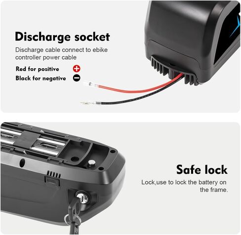 36V Bike Battery 36V 17Ah Ebike Battery 250W 350W 500W 750W 1000W Electric Bike Battery with Charger 4Pins Connector Bullet Adapter 20A BMS with USB in Saudi Arabia