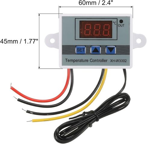 MECCANIXITY 2 Pack XH-W3002 10A AC 110-220V Digital LED Temperature Controller Thermostat Heating and Cooling Control Switch for Fridge Greenhouse Farm in Saudi Arabia
