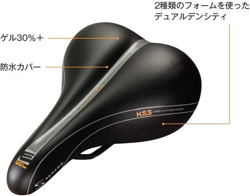SERFAS Bicycle, Saddle, Comfort, Shock Absorption, Dual Density in Saudi Arabia
