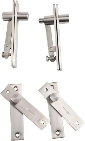 2 Sets Heavy Duty 360° Rotating Hidden Bookcase Hinge Secret Door Pivot Hinge Kit 304 Stainless Steel in Saudi Arabia