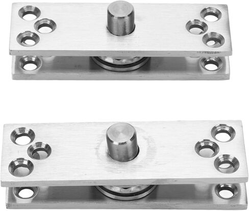 Heavy Duty Door Pivot Hinge, 360° rotatable Stainless Steel Hinge for Glass Bookcase, Doors, with Glossy Ball core and 32 Large Screws, Long Lasting and Easy to Install, in Kuwait