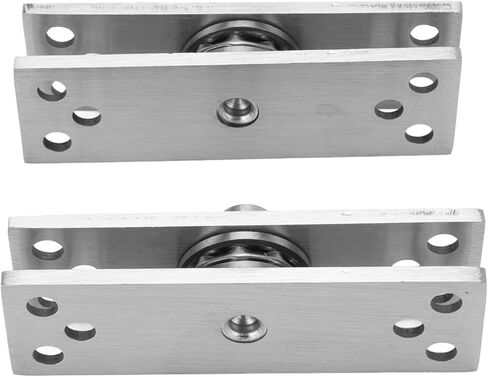 Heavy Duty Door Pivot Hinge, 360° rotatable Stainless Steel Hinge for Glass Bookcase, Doors, with Glossy Ball core and 32 Large Screws, Long Lasting and Easy to Install, in Kuwait