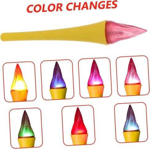 لعبة Gleavi Luminous Torch Toy Light Up Party Prop Wands Wands Fulling للاحتفالات أحداث أعياد الميلاد في الهواء الطلق ومراوح الهتاف in Saudi Arabia