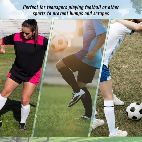 2 Pairs Soccer Small Shin Guard Extra Mini Shin Pads Light and Comfortable Tiny Protective Shinguards Equipment for Men, Women, Adults Black, White in Saudi Arabia