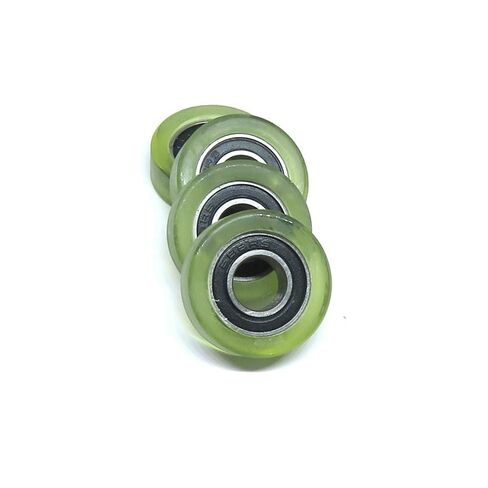 4pcs 8x22x7mm 688-2rs PU بكرة مغطاة تحمل مطاطية تحمل البولي يوريثان بكرة عجلة البولي يوريثان in Kuwait