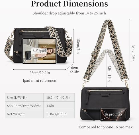 محفظة Crossbody للنساء أكياس كروسة صغيرة من الجلد النباتي العصري مع هدية أحزمة الكتف القابلة للتعديل للزوجة الأم أمي in Saudi Arabia