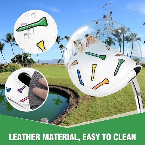 غولف مضرب يغطي OZ1 Mallet Putter Headcover Leather Golf Club مع Magnetic لـ OZ1 ، MEZZ1 ، MEZZ1 MAX PUTTER CENTER MALLET MALLET MALLET in Kuwait