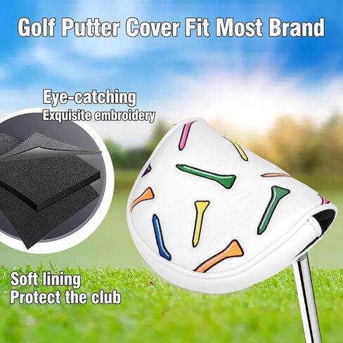 غولف مضرب يغطي OZ1 Mallet Putter Headcover Leather Golf Club مع Magnetic لـ OZ1 ، MEZZ1 ، MEZZ1 MAX PUTTER CENTER MALLET MALLET MALLET in Kuwait