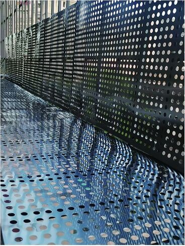 304 Stainless Steel Perforated Sheet 0.8mm Thick, Balcony Cat Net, Window Safety Guard, Decorative Grille, Anti-Fall Protection (90x390cm) - Durable & Stylish in Kuwait