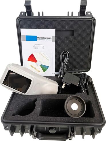 High Precision Spectrophotometer Touch Screen Colorimeter with Φ8mm D/8 D65 A C USB/RS-232 Interface Data Storage for Plastic,Painting,Coating,Ink,Textile,Garment,Printing and Dyeing,Food,Etc in Saudi Arabia