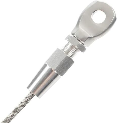 Wire Rope Clips, Wire Rope Clamps Marine Grade 316 Stainless Steel Swageless Eye Terminal Wire Cable Rope DIY Fitting Rigging Hardware Balustrade Kit Wire Rope Clips(5mm) in Saudi Arabia