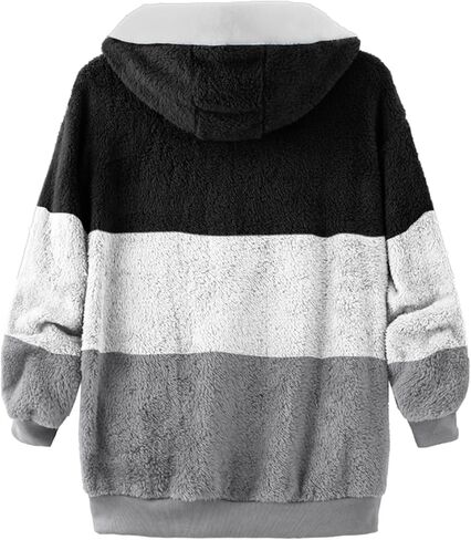 Bidobibo fuzzy Fleece Jackets for Women 2025 Winter Warm Faux Fur Fur Coats بالإضافة in Kuwait