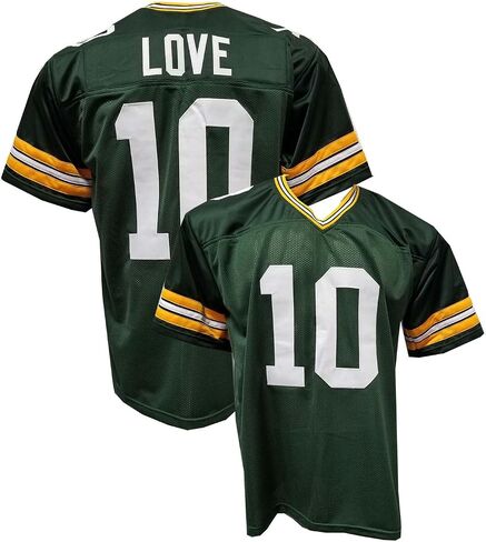 Generic Jordan Love Green Custom Stitched Football Jersey Mens SIZE ADULT MEDIUM in Saudi Arabia
