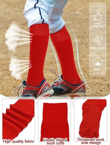 Baseball Socks and Softball Belts Combo Adjustable Elastic Belt Athletic Sock Moisture-Wicking for Youth in Saudi Arabia