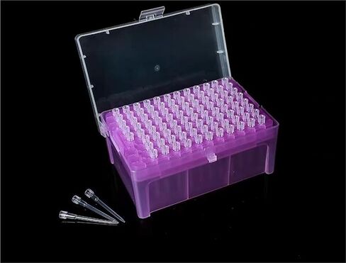1SET LAB Pipettor Tip Box مع نصائح مرشح ماصة للتجربة 10ul/10ul-L/20ul/50ul/100ul/200ul/300ul/1ml/7ml/10ml (300ul Tips and Box) in Kuwait