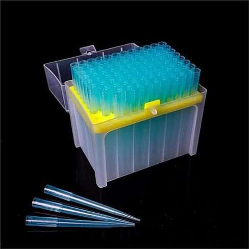 1SET LAB Pipettor Tip Box مع نصائح مرشح ماصة للتجربة 10ul/10ul-L/20ul/50ul/100ul/200ul/300ul/1ml/7ml/10ml (300ul Tips and Box) in Kuwait
