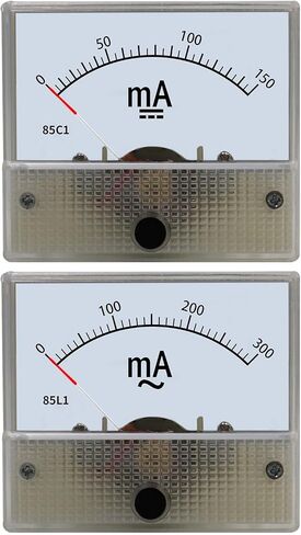 DC/AC Milliammeter Pointer Type Mechanical Meter Current قياس 1 ~ 1000ma حفرة 50 مم 1pcs (85L1 AC ، 2MA) in Kuwait