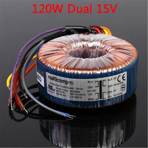 120W Dual 12V 15V 18V 25V toroidal Transformer Ring Cow 120V(120W Dual 15V) in Saudi Arabia