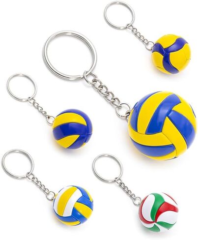 5Pcs Volleyball Keychain, Sports Match Souvenir Keychain, Bag Charms for Volleyball Lovers and Volleyball Fans in Saudi Arabia