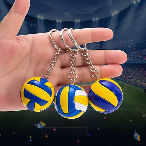 5Pcs Volleyball Keychain, Sports Match Souvenir Keychain, Bag Charms for Volleyball Lovers and Volleyball Fans in Saudi Arabia