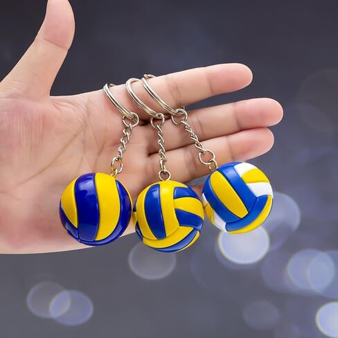 5Pcs Volleyball Keychain, Sports Match Souvenir Keychain, Bag Charms for Volleyball Lovers and Volleyball Fans in Saudi Arabia