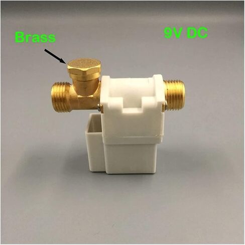 Electric Solenoid Valve Water Air Solar System Water Heater N/C DC9V G1/2 Inch Normally Closed Brass Filter Head Useful in Saudi Arabia