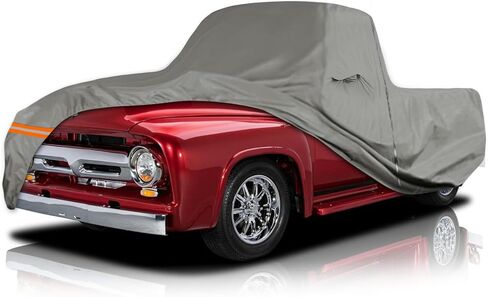 غطاء السيارة المقاوم للماء استبدال متوافق مع تويوتا لاند كروزر FJ40/41/42 1960-1984 جميع أغطية السيارات الكلاسيكية حماية الطقس مع سحاب باب السائق وحقيبة التخزين in Saudi Arabia