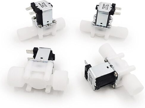 3Pcs/5Pcs 1/2inch 3/4inch Male Thread Water Solenoid Valve 12V/24V/220V Normal Closed Plastic Valve Drinking Water Controller(Ac220v,45355) in Saudi Arabia